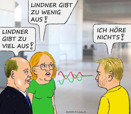 Cartoon: Schall und Anti-Schall (medium) by Barthold tagged haushalt,2023,christian,lindner,helge,braun,überhöhte,schulden,kritik,schattenhaushalte,sondervermögen,lisa,paus,unzureichend,sozialbereich,schall,antischall,summe,null,unhörbar,auslöschung,cartoon,karikatur,barthold,haushalt,2023,christian,lindner,helge,braun,überhöhte,schulden,kritik,schattenhaushalte,sondervermögen,lisa,paus,unzureichend,sozialbereich,schall,antischall,summe,null,unhörbar,cartoon,karikatur,barthold