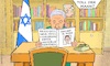 Cartoon: Bibi lernt von Assad (small) by Barthold tagged israel,krieg,hamas,gazastreifen,verletzung,humanitäres,völkerrecht,mangelhafte,versorgung,medizinische,hilfe,menschenverachtend,bedrohung,hunger,tod,vergleich,baschar,al,assad,verdacht,genozid,cartoon,karikatur,barthold