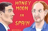 Cartoon: Honeymoon in Spain (small) by Barthold tagged parliament,elections,spain,october,2019,letter,intent,coalition,psoe,pedro,sanchez,up,podemos,pablo,iglesias