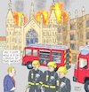 Cartoon: Johnson Chief of Fire Brigades (small) by Barthold tagged boris,johnson,prorogation,parliament,parliamentary,work,coup,exclusion,wesminster,hall,firefighter,fire,truck,engine,brexit,furlough