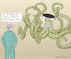 Cartoon: Master of the Syrian Kraken (small) by Barthold tagged recep,tayyip,erdogan,syrian,kraken,complex,mixture,of,interests,idlib,engagement,conflict,russia,dependency,russian,natural,gas,nuclear,fuel,400,support,refugees,will,europe,open,border,problems,with,nato,european,union,caricature,barthold