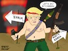 Cartoon: Trump_Syria_Assad_Russia (small) by Tacasso tagged syrien,syia,amerika,america,russland,russia,nordkorea,northkorea,donald,trump,wladimir,putin,bashar,al,assad,tomahawk,raketen,idil,giftgas,sarin,toxic,gas
