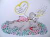 Cartoon: sanftes ruhekissen (small) by katzen-gretelein tagged liebe,beziehungen