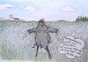 Cartoon: vogelscheuche (small) by katzen-gretelein tagged religion,politik,landwirtschaft