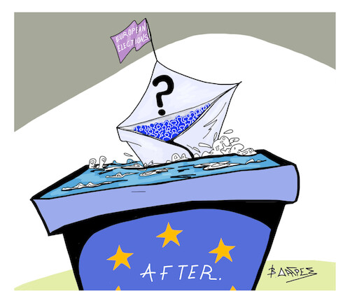 Cartoon: AFTER (medium) by vasilis dagres tagged europe