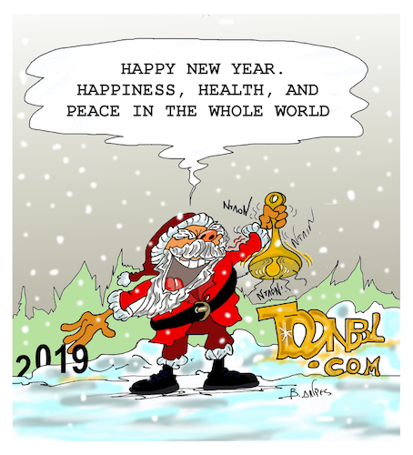 Cartoon: HAPPY NEW YEAR. (medium) by vasilis dagres tagged new,year