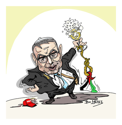 Cartoon: Itamar Ben Gvir (medium) by vasilis dagres tagged ben,gvir,israel