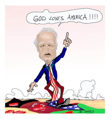 Cartoon: Joseph  Biden (medium) by vasilis dagres tagged afghanistan