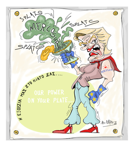 Cartoon: MERCOSUR (medium) by vasilis dagres tagged mercosur