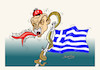 Cartoon: ERNTOGAN END GREECE (small) by vasilis dagres tagged erntogan,turkey,greece,european,union,war,aegean,mediterranean
