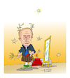 Cartoon: Vladimir Putin (small) by vasilis dagres tagged putin,russia