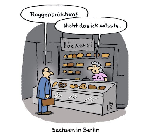 Cartoon: Beim Bäcker (medium) by Lo Graf von Blickensdorf tagged mundart,sachsen,sächsischer,dialekt,bäcker,brötchen,schrippen,roggenbrötchen,rock,am,ring,roll,frau,mann,kunde,verkäuferin,hardrock,rocker,cartoon,lo,graf,karikatur,mundart,sachsen,sächsischer,dialekt,bäcker,brötchen,schrippen,roggenbrötchen,rock,am,ring,roll,frau,mann,kunde,verkäuferin,hardrock,rocker,cartoon,lo,graf,karikatur