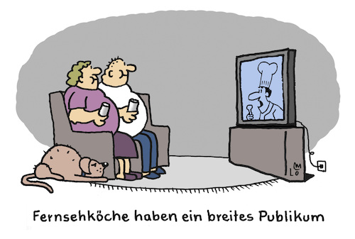 Cartoon: Breit (medium) by Lo Graf von Blickensdorf tagged breites,publikum,fernsehköche,kochsendung,fernseher,übergewicht,dick,fett,adipositas,kochen,henssler,fernsehprogramm,breites,publikum,fernsehköche,kochsendung,fernseher,übergewicht,dick,fett,adipositas,kochen,henssler,fernsehprogramm