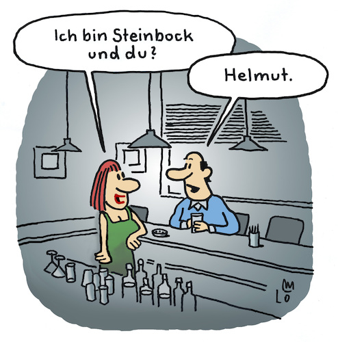 Cartoon: Flirt (medium) by Lo Graf von Blickensdorf tagged astrologie,sternzeichen,steinbock,bar,kneipe,theke,bardame,karikatur,lo,graf,cartoon,esoterik,mann,frau,beziehung,geld,gesellschaft,date,dating,flirt,helnut,tinder,astrologie,sternzeichen,steinbock,bar,kneipe,theke,bardame,karikatur,lo,graf,cartoon,esoterik,mann,frau,beziehung,geld,gesellschaft,date,dating,flirt,helnut,tinder