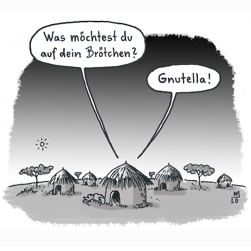 Cartoon: Frühstück in Afrika (medium) by Lo Graf von Blickensdorf tagged cartoon,afrika,frühstück,brotaufstrich,brötchen,nutella,kind,mutter,küche,hütte,cartoon,afrika,frühstück,brotaufstrich,brötchen,nutella,kind,mutter,küche,hütte