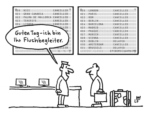 Cartoon: Guter Service (medium) by Lo Graf von Blickensdorf tagged flughafen,streik,airport,ber,cancelled,flugreise,flug,ankunft,abflug,ticket,flugticket,reise,urlaub,geschäftsreise,gestrichen,lughafen,lufthansa,verdi,flughafen,streik,airport,ber,cancelled,flugreise,flug,ankunft,abflug,ticket,flugticket,reise,urlaub,geschäftsreise,gestrichen,lughafen,lufthansa,verdi