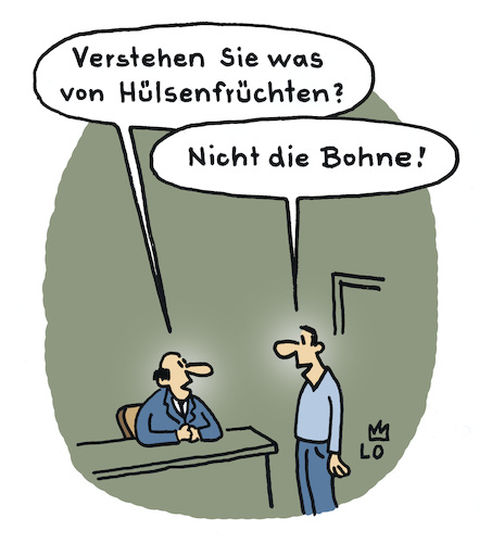 Cartoon: Im Jobcenter (medium) by Lo Graf von Blickensdorf tagged bohnen,hülsenfrüchte,jobcenter,mann,arbeitslos,arbeitsamt,arbeit,beratung,junger,jugendlicher,karikatur,lo,cartoon,wissen,arbeitsuche,gemüse,gesellschaft,wirtschaftskrise,nahrung,männer,bohnen,hülsenfrüchte,jobcenter,mann,arbeitslos,arbeitsamt,arbeit,beratung,junger,jugendlicher,karikatur,lo,cartoon,wissen,arbeitsuche,gemüse,gesellschaft,wirtschaftskrise,nahrung,männer