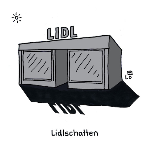 Cartoon: Kosmetiktipp (medium) by Lo Graf von Blickensdorf tagged lidl,schatten,lid,discounter,sonne,licht,kosmetik,schminke,eyliner,wortspiel,lidl,schatten,lid,discounter,sonne,licht,kosmetik,schminke,eyliner,wortspiel