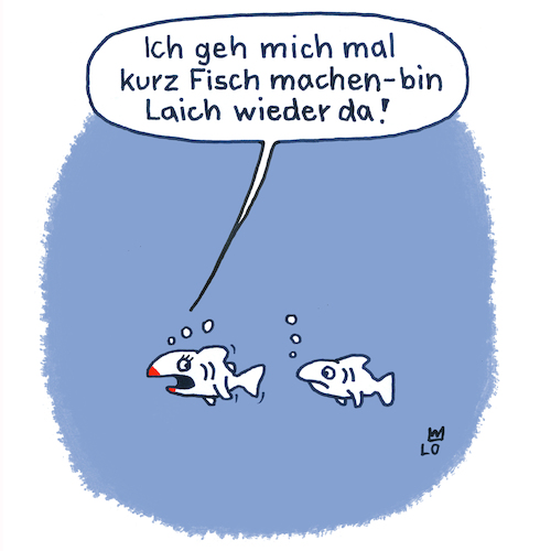 Cartoon: Meereswelt (medium) by Lo Graf von Blickensdorf tagged meer,fische,schönheit,mann,frau,beziehung,frischmachen,makeup,dame,laich,cartoon,meer,fische,schönheit,mann,frau,beziehung,frischmachen,makeup,dame,laich,cartoon