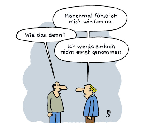 Cartoon: Nicht ernst (medium) by Lo Graf von Blickensdorf tagged corona,pandemie,männer,nicht,ernst,genommen,leichte,schulter,mundnasenschutz,ffp2,maske,maßnahmen,vovid19,indische,variante,quarantäne,vierte,welle,virologe,lauterbach,corona,pandemie,männer,nicht,ernst,genommen,leichte,schulter,mundnasenschutz,ffp2,maske,maßnahmen,vovid19,indische,variante,quarantäne,vierte,welle,virologe,lauterbach