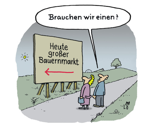 Cartoon: Shoppen (medium) by Lo Graf von Blickensdorf tagged bauernmarkt,markt,bauern,konsum,landwirtschaft,ehepaar,beziehung,bauer,schild,cartoon,karikatur,lo,landwirt,nann,frau,shopping,shoppen,bauernmarkt,markt,bauern,konsum,landwirtschaft,ehepaar,beziehung,bauer,schild,cartoon,karikatur,lo,landwirt,nann,frau,shopping,shoppen