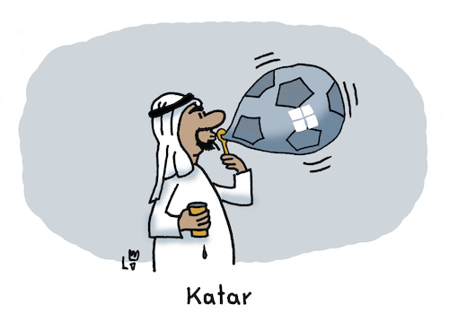 Cartoon: WM22 Katar (medium) by Lo Graf von Blickensdorf tagged seifenblase,qatar,emirat,sport,islam,doha,bier,fußballbund,bayern,münchen,sponsor,fußball,wm,2022,weltmeisterschaft,katar,scheich,blase,platzt,fifa,korrupt,käuflich,geld,politik,schmiergeld,karikatur,cartoon,seifenblase,qatar,emirat,sport,islam,doha,bier,fußballbund,bayern,münchen,sponsor,fußball,wm,2022,weltmeisterschaft,katar,scheich,blase,platzt,fifa,korrupt,käuflich,geld,politik,schmiergeld,karikatur,cartoon