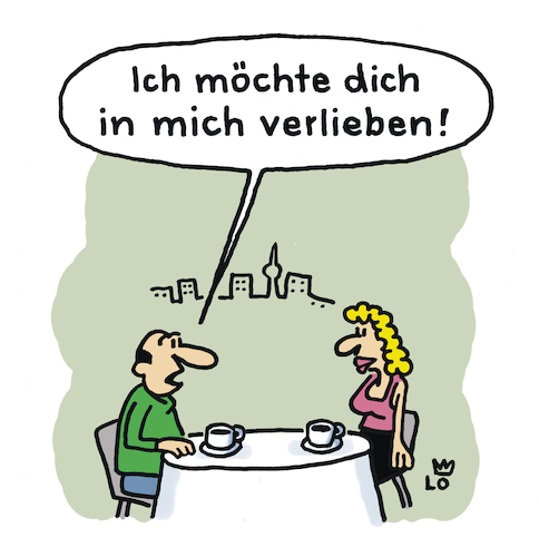 Cartoon: Wunschtraum (medium) by Lo Graf von Blickensdorf tagged paar,liebe,verlieben,wunsch,liebespaar,wunschtraum,wortspiel,speeddating,mann,frau,kaffee,trinken,date,karikatur,lo,cartoon,love,and,peace,ehe,hochzeit,paar,liebe,verlieben,wunsch,liebespaar,wunschtraum,speeddating,mann,frau,kaffee,trinken,date,karikatur,lo,cartoon,love,and,peace,ehe,hochzeit