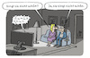 Cartoon: Fernsehunterhaltung (small) by Lo Graf von Blickensdorf tagged tv,fernsehsendung,ehepaar,beziehung,pärchen,paar,zu,hause,fernseher,sofa,wohnzimmer,musiksendung,sängerin,gesang,schlager,fernsehunterhaltung,zdf,ard,rtl,sat1,geschmacksache,karikatur,lo,graf,cartoon,unterhaltungssendung,musik