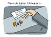 Cartoon: Glückskeks (small) by Lo Graf von Blickensdorf tagged chinesisches,restaurant,frühlingsrolle,glückskeks,keks,karikatur,lo,graf,cartoon,konfuzius,weisheiten,sinnsprüche,zettel,china,glückslos,zukunftsdeutung