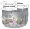 Cartoon: Gute Fee (small) by Lo Graf von Blickensdorf tagged die,gute,fee,märchen,drei,wünsche,frei,ehemann,ehefrau,verheiratet,betrügen,wohnzimmer,beziehung,karikatur,lo,graf,cartoon,mann,frau,gesellschaft,ehealltag,fremdgehen,geheimnis