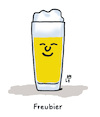 Cartoon: Prost (small) by Lo Graf von Blickensdorf tagged bier,freibier,getränk,freubier,wortspiel,prost,hopfensaft,hopfen,malt,freuen,politik,olaf,scholz,karikatur,lo,graf,cartoon,bierglas