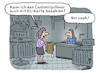 Cartoon: Pulloverkauf (small) by Lo Graf von Blickensdorf tagged ec,karte,scheckkarte,pullover,cashmere,laden,geschäft,bekleidung,cash,bargeldlos,karikatur,lo,graf,cartoon,wolle,verkäuferin,kundin,frau,bezahlung,kasse,wortspiel