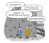Cartoon: Smalltalk 2 (small) by Lo Graf von Blickensdorf tagged begegnung straße frage wie gehts was leichteres leichtes mathematik rechenaufgabe männer freunde smalltalk math2022 cartoon