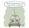 Cartoon: Trunksucht (small) by Lo Graf von Blickensdorf tagged fische,aquarium,trinken,sucht,alkoholsucht,saufen,süchtig,wasser,alkohol,karikatur,lo,cartoon,zierfische,goldfische
