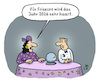 Cartoon: Wahrsagerin (small) by Lo Graf von Blickensdorf tagged zukunft,2026,wahrsagerin,hellseherin,friseur,frisör,wortspiel,haare,handwerk,karikatur,lo,graf,cartoon,esoterik,glaskugel,kristallkugel,okkultismus,hexe,mann,frau,wirtschaftskrise,finanzkrise,geld,haart