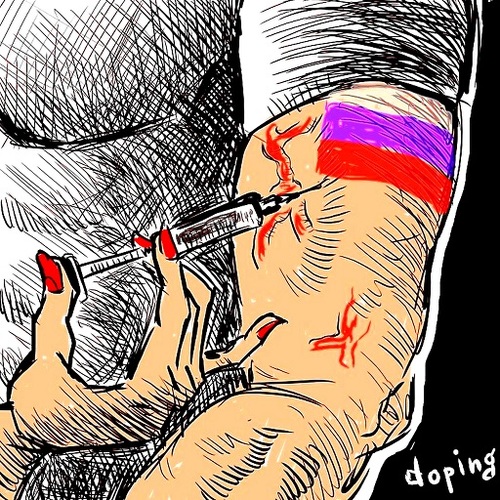 Cartoon: Doping (medium) by takeshioekaki tagged doping