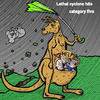 Cartoon: cyclone Yasi (small) by takeshioekaki tagged cyclone,yasi,australia