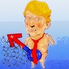 Cartoon: Donald John Trump (small) by takeshioekaki tagged donald trump