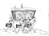 Cartoon: squint (small) by vadim siminoga tagged funeral,bath,poverty,ecology,pension,economy