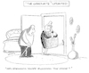 Cartoon: Mrs. Robinson (small) by Werner Wejp-Olsen tagged blocking,door