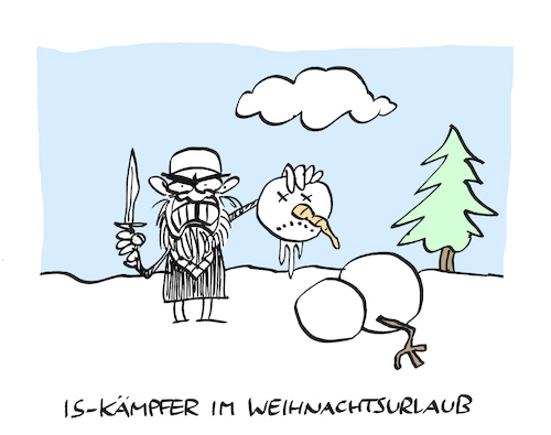 Cartoon: Djihatschi (medium) by Bregenwurst tagged is,islamischer,staat,terror,islamismus,enthauptung,schneemann