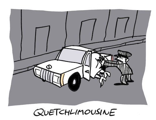 Cartoon: Limo (medium) by Bregenwurst tagged stretch,limousine,quetsch