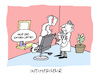 Cartoon: Coiffeur (small) by Bregenwurst tagged intimfrisur,friseur,coiffeur,schamhaar