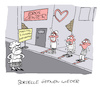 Cartoon: Freude (small) by Bregenwurst tagged coronavirus,pandemie,abstand,bordell,puff,rotlicht,lockerung