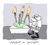 Cartoon: Nazvent (small) by Bregenwurst tagged advent,sachsen,fackeln,adventskranz,nazi