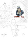 Cartoon: I want you ! (small) by bakcagun tagged usa,syria,terrorism