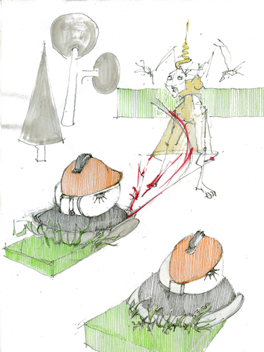 Cartoon: der Garten im Herbst (medium) by herranderl tagged finale,agent,orange