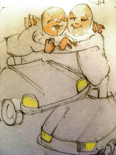 Cartoon: endlich (medium) by herranderl tagged lockerungen,corona,motorsport