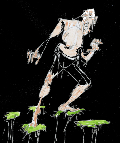 Cartoon: Künstlernacht Murnau (medium) by herranderl tagged kunstnacht,murnau