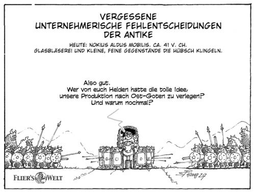 Cartoon: Fehlentscheidungen (medium) by FliersWelt tagged unternehmer,nokia,